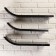 A set of wall shelves "Ski" Black 60*15cm, thickness 3cm