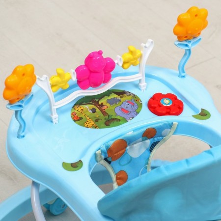 Fly walkers, blue/blue mix, 7 wheels, music, light-4