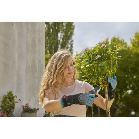 Garden textile gloves, for plants with spikes, without coating, size 9, gray, Gardena-3