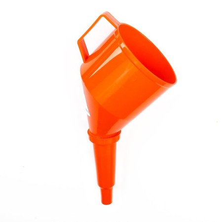 Flood funnel with an angular nose, with a net, collapsible, diameter 123 mm, length 325 mm, mix-6