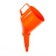 Flood funnel with an angular nose, with a net, collapsible, diameter 123 mm, length 325 mm, mix