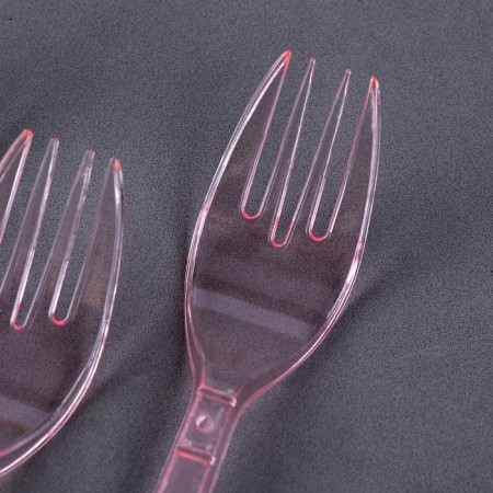 Plastic forks, set 6 pcs., Mix colors-5