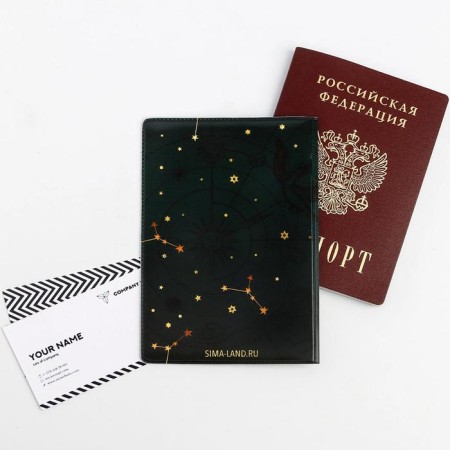 Cover for a passport "According to the zodiac sign - Goddess"-2