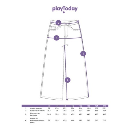 Jeans for the girl PlayTode, height 152 cm-5