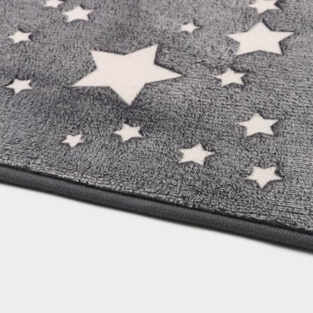 Bath and toilet mat “Luminous stars”, 50 × 80 cm, gray color, Mix drawing-4