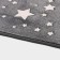 Bath and toilet mat “Luminous stars”, 50 × 80 cm, gray color, Mix drawing