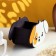Kashpo wooden "dog" 20.5x10.5x12.5 cm white/orange