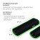 Inexperienced neoprene 2pcs. x 0.25 kg, black/light green color