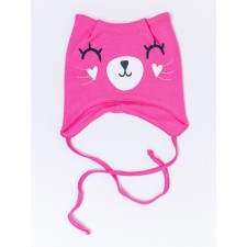 Шапка с ушками детская Batik, размер 47 см, цвет фуксия