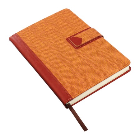 Organizer, A5, 128 sheets, cage, cover of leatherette, with a knife, "patterns", brown-1