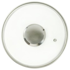 Glass cover Panairo Chrome, with a lid, d = 26 cm