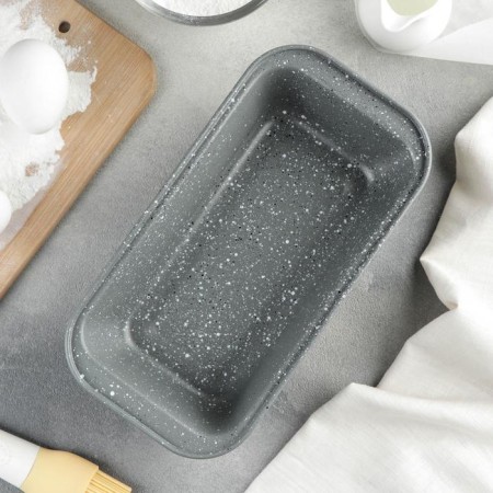 Elin marble baking form, 25 × 13 × 6 cm, anti -stick coating, color gray color-1