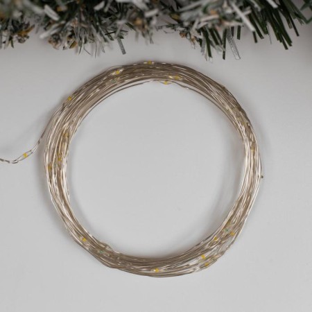 Garland “thread” 5 m dew, IP65, silver thread, 50 LED, glow warm white, 8 modes, AAH3-1