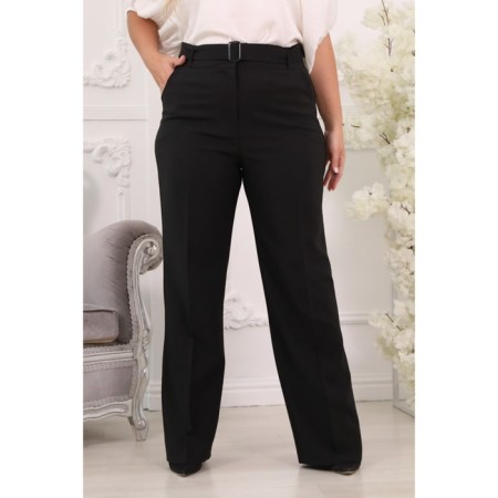 Female trousers, size 46, black color-6