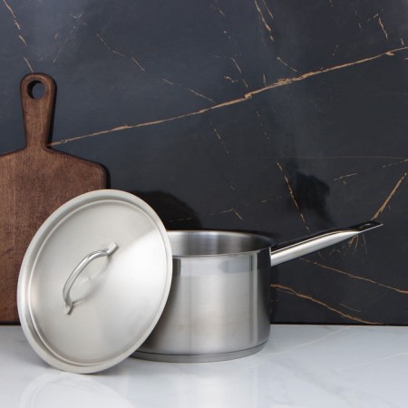 Stear, 4 l, d = 20 cm, h = 12.5 cm, metal cover, triple bottom, with two handles, induction-1