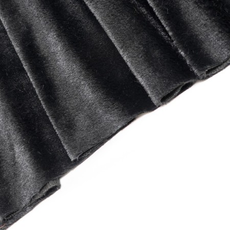 Lock "Meh" on a knitted basis, 100 × 150 cm, black color-1