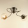 Snanny chandelier 2he27 40W silver 58x29x28 cm Bayerlux