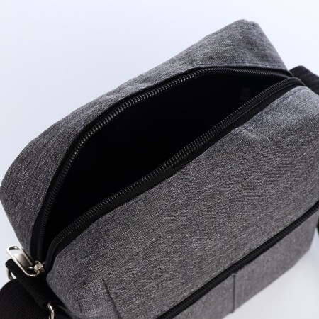 Male bag, gray color-4
