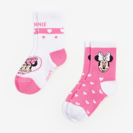 Set of socks "minnie", Minnie Mouse, pink/white color, 12-14 cm-4