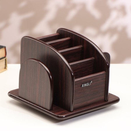 Organizer 6 sections, a series of Zebrano with Kant Dark, rotation 15*18cm