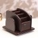 Organizer 6 sections, a series of Zebrano with Kant Dark, rotation 15*18cm