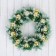 New Year's wreath D-30 cm "Golden balls in the hog"
