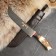 Knife Pchak Sharkhon - Bolshoi -Chef, Kosul, wide handle, Garda tin engraving. ShH-15 (20-22