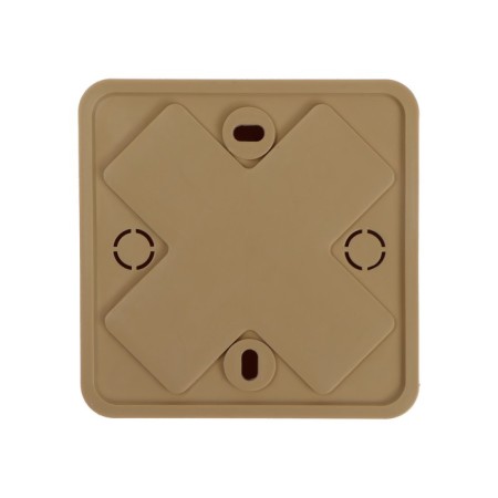 Ringing box for the cable channel Ural Pak, 75x75x20, IP40, Light Wood, KR-513110075-2