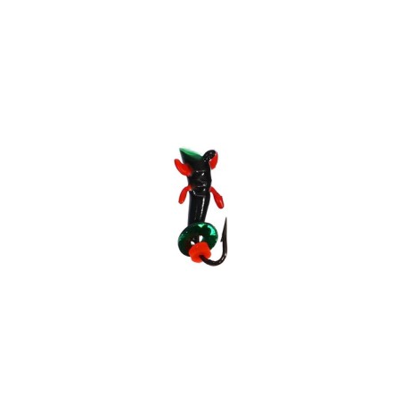 Mormyshka beetle with sawing and paws, weight 0.3 g, size 2-2