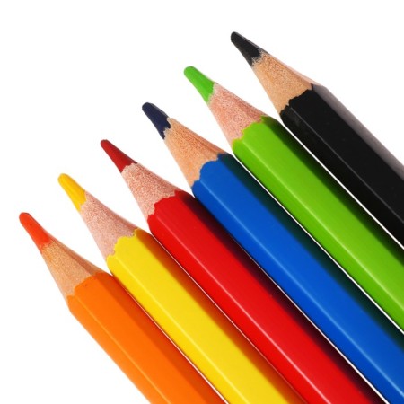 Pencils of 6 colors, Carioca "Maxi Tita", plastic, hexagonal, 40 mm neck, thickened, shock resistant-3