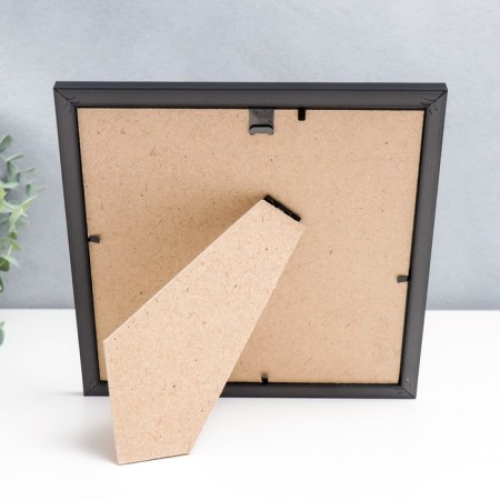 Photo frame plastic to worlds 20x20 cm, black (plastic screen)-3
