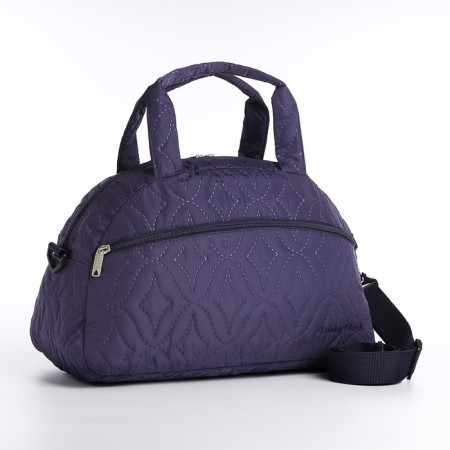 Sports bag with lightning, external pocket, long belt, lilac color