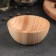 A bowl made of natural cedar magistro, 7.7 × 3.4 cm, milk color