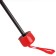 Mechanical “monoton” umbrella, satin, 4 additions, 8 spokes, r = 49 cm, red color