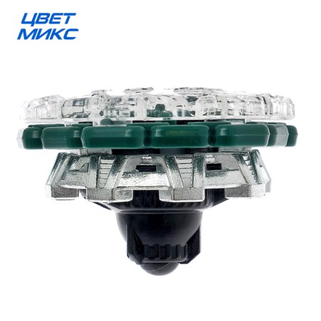 Ultra Spin top, with a device for launching two parts, color mix-6