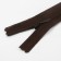 Lightning secret, No. 3, non -proceeding, locking machine, 30 cm, brown color