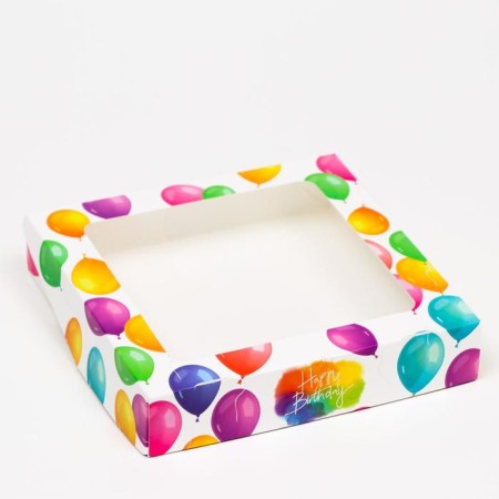 Folding box "Happy Birthday", 20 x 20 x 4 cm