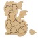 Set for creativity. Wood painting "Dragon"