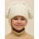 Children's hat, size 53-54, dairy color