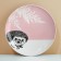 Ceramic plate "Hedgehog", 25.5 cm, white color