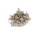 Tundra nails, decorative, textured, 11x16 mm, chrome, 100 pcs