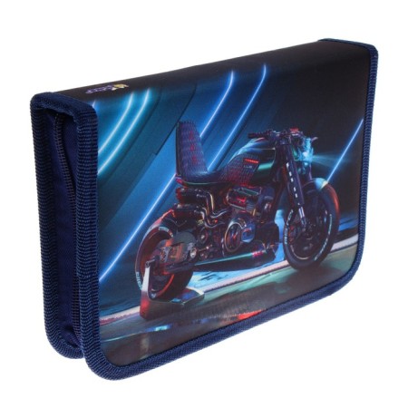 Penal 1 section, 140 x 200 x 40 mm, 2 folding strips, fabric, PCT 09-20-1 "Moto Neon"-2