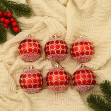 Set of balls plastic D-7 cm, 6 pcs 