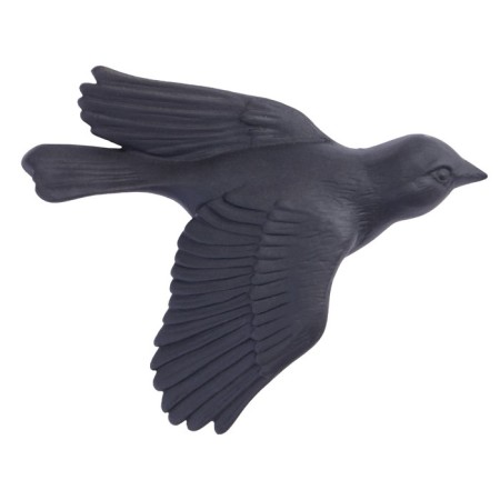 Decoration wall -mounted, gypsum panel "birds" 5 pcs, black, matte-7
