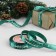 Atlase tape "Happy New Year", 15 mm, 23 ± 1 m, green color No. 56