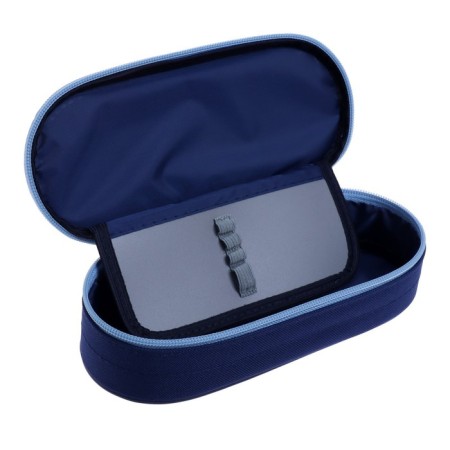 Penal-footwalk 85 x 210 x 50 mm with a folding bar, soft, textile, calligrata PMK 24-42, blue/blue-4