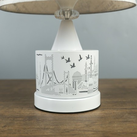 Desktop lamp E27 25W "City" bottom backlight 27x27x39.5 cm-3
