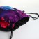 Back for shoes on the lace, purple color/multi -colored