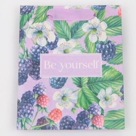 Gift package laminated, packaging, “be yourself”, rainbow holography, S 12 x 15 x 5.5 cm-5