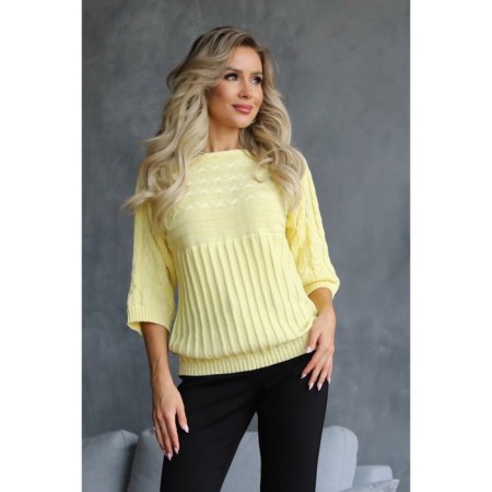 Female jumper, size 44, yellow color-2